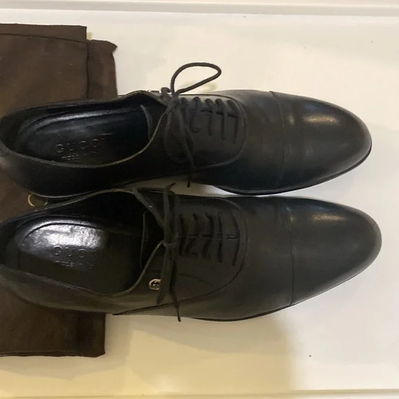 Gucci Cap Toe Leather Oxfords 9.5 - Picture 6 of 8